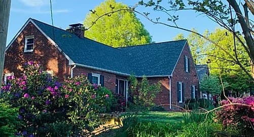 Finished roof on a brick home in Locust Grove, VA